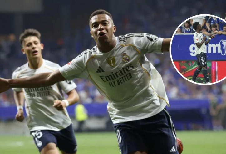 Mbappe và Vinicius rực sáng, Real Madrid thắng dễ trước Real Oviedo