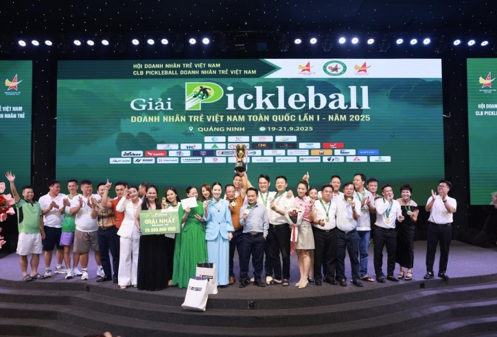 Nhà tài trợ ghi dấu ấn đậm nét tại giải Pickleball Doanh nhân trẻ Việt Nam 2025