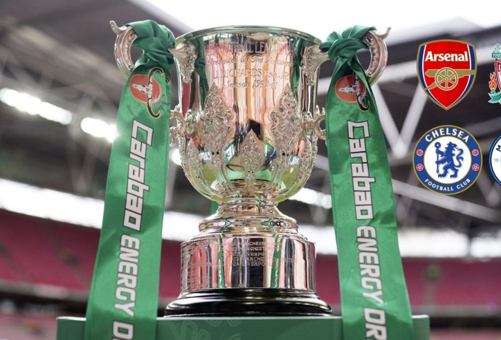 Kết quả bốc thăm vòng 4 Carabao Cup: Man City nhẹ gánh, Arsenal và Liverpool đối diện thách thức