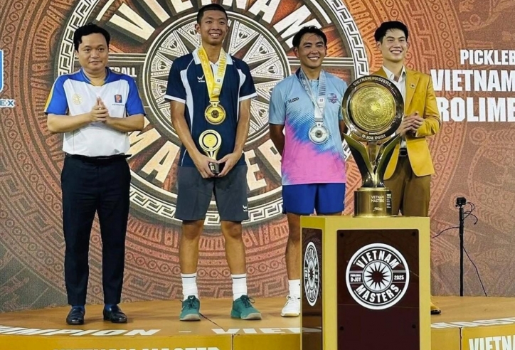 Hạ gục đối thủ quốc tế, Quang Dương lập cú đúp vô địch ở giải pickleball Việt Nam