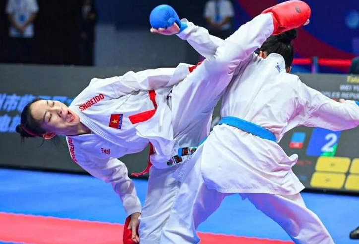 Các võ sĩ karate Việt Nam nỗ lực giành 3-4 HCV tại SEA Games 33
