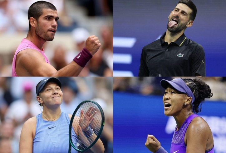 Xác định các tay vợt lọt bán kết US Open 2025