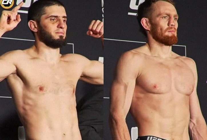 Jack Della Maddalena áp đảo thể hình Islam Makhachev trước thềm UFC 322