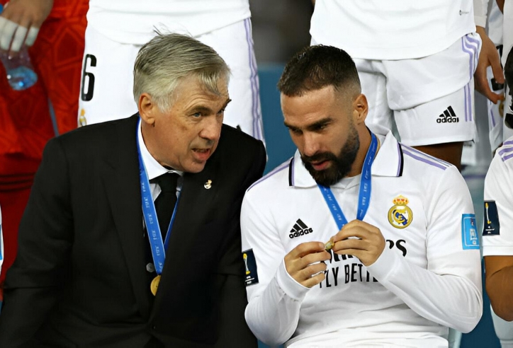 Carvajal: 'Thành công của Real Madrid là nhờ Carlo Ancelotti'