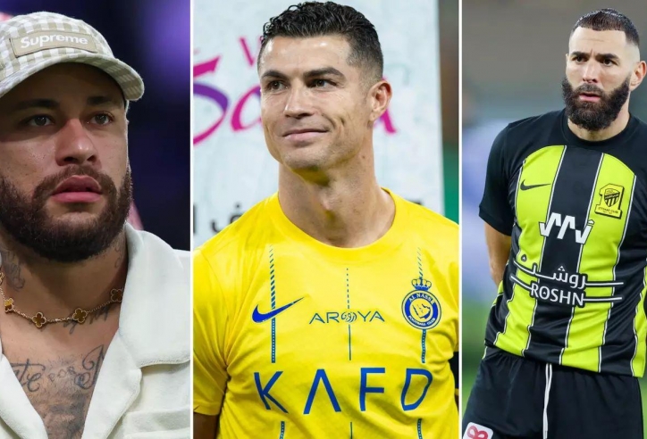 Ronaldo cho Neymar và Benzema 'hít khói' tại Ả Rập