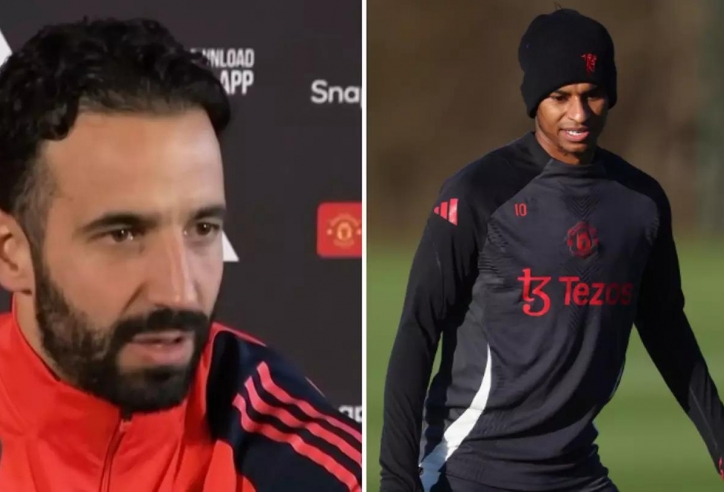 HLV Amorim phá vỡ sự im lặng về tương lai của Rashford tại MU