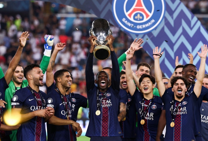 PSG đi vào lịch sử sau chức vô địch Siêu cúp châu Âu