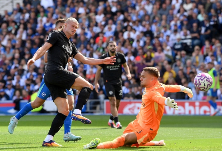 Trực tiếp Man City 1-0 Brighton: Haaland mở điểm