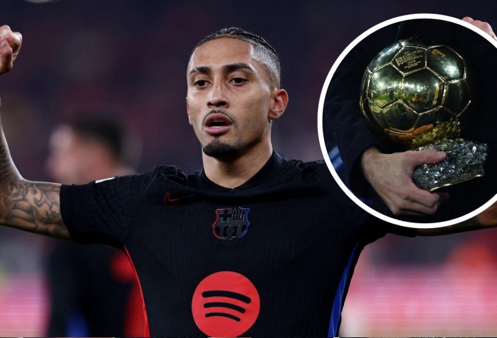 Barca 'mừng thầm' khi Raphinha bỏ lỡ Quả bóng vàng 2025