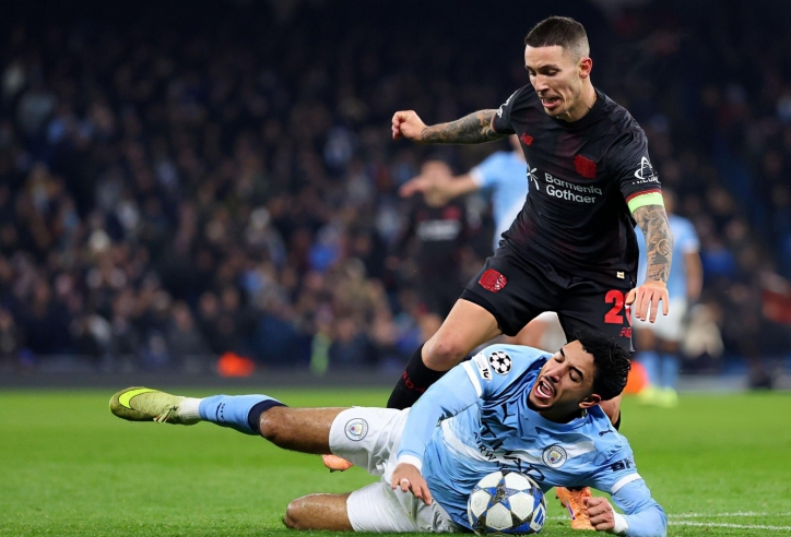 Man City thua sốc trước Leverkusen tại Champions League