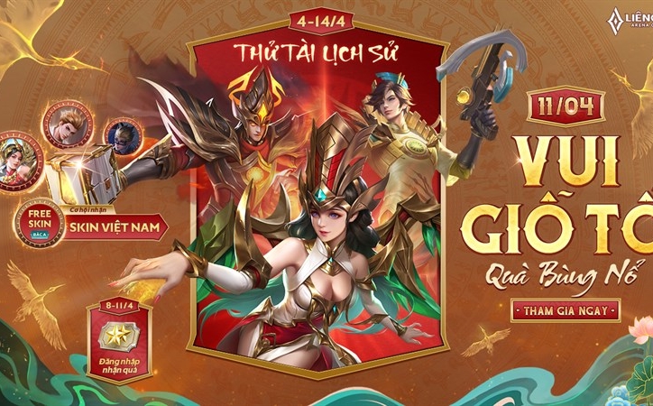 Liên Quân Mobile: Hướng dẫn và đáp án event Tranh Tài Lịch Sử