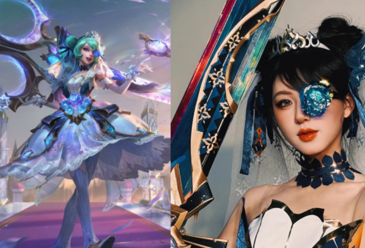 Tốc Chiến: Triệu Lộ Tư cosplay Gwen Hồng Pha Lê