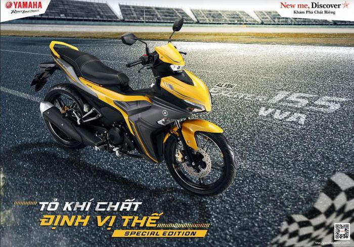 Yamaha Exciter 155 VVA màu cực “độc” ra mắt, cạnh tranh Winner X