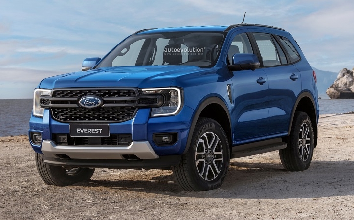 Ford Everest 2022 khiến Fortuner “lo sốt vó” với ngoại hình mới, động cơ V6