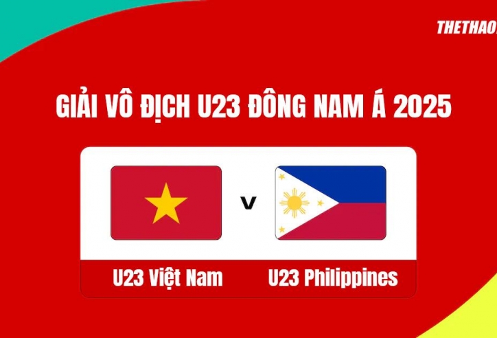 Trực tiếp U23 Việt Nam vs U23 Philippines,16h00 hôm nay 25/7
