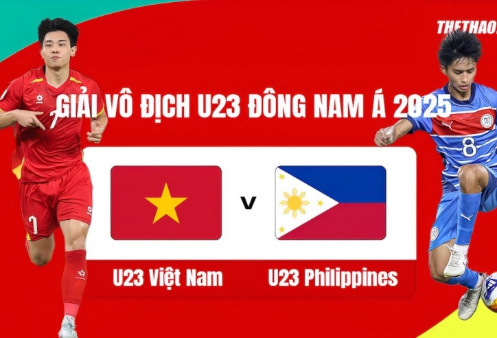 Trực tiếp U23 Việt Nam vs U23 Philippines,16h00 hôm nay 25/7