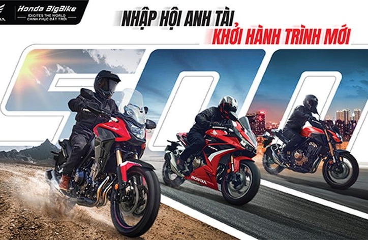 Honda Việt Nam ra mắt loạt xe mô tô phân khối lớn mới, giá từ 184,5 triệu đồng