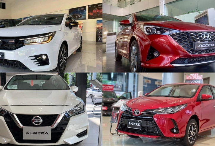 Loạt sedan hạng B giảm giá mạnh nhất: Vios, Accent và City 'xả kho' cuối năm