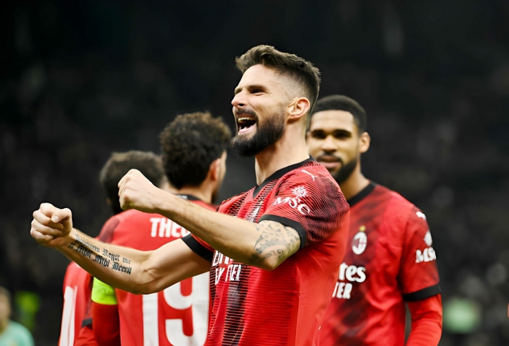 Giroud nổ súng, AC Milan đánh bại Slavia tại lượt đi vòng 1/8 cúp C2
