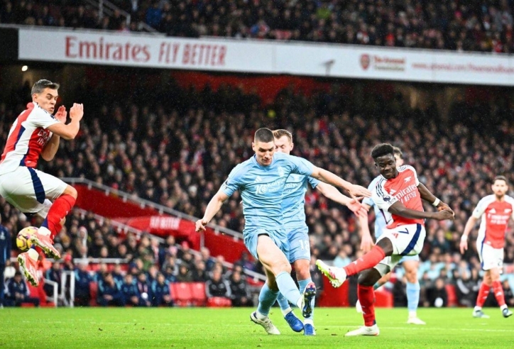 Saka tỏa sáng, Arsenal thắng 3 sao trước Nottingham