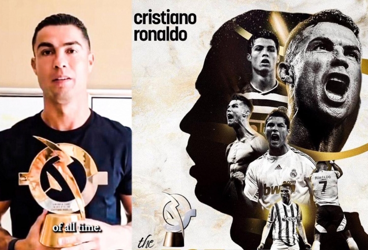 Ronaldo chính thức nhận giải xuất sắc nhất mọi thời đại