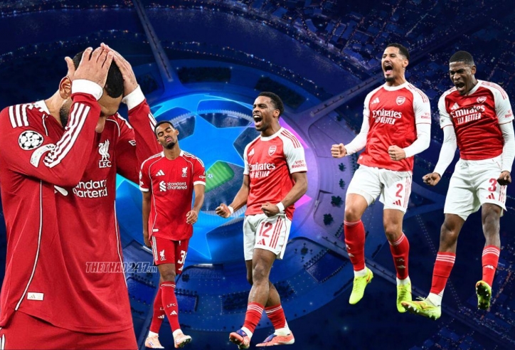 Lượt 5 Champions League: Đỉnh cao Arsenal, vực sâu Liverpool