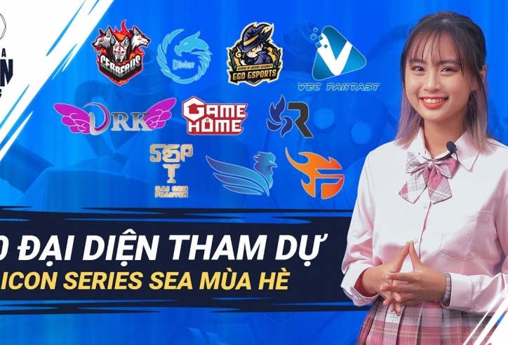 10 đội tuyển mạnh nhất sẵn sàng tranh tài tại Icon Series SEA Mùa Hè 2021