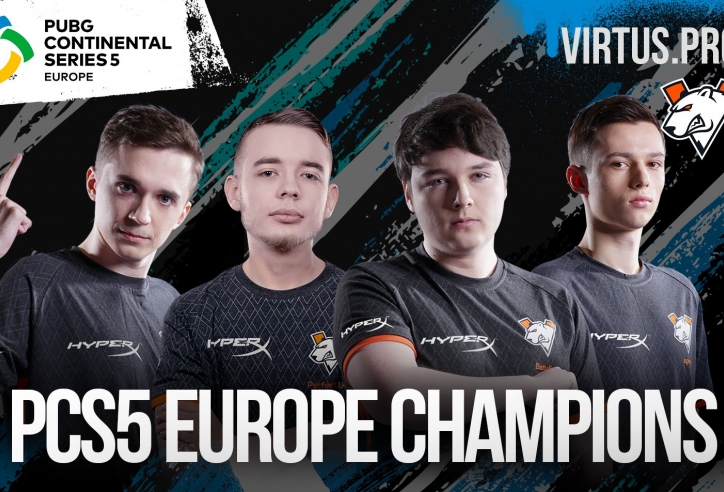 PUBG: Virtus.pro lên ngôi vô địch PCS5 Europe