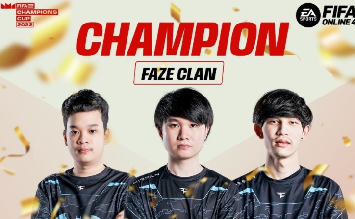 FIFA Online 4: FaZe Clan lên ngôi FIFAe Champions Cup 2022