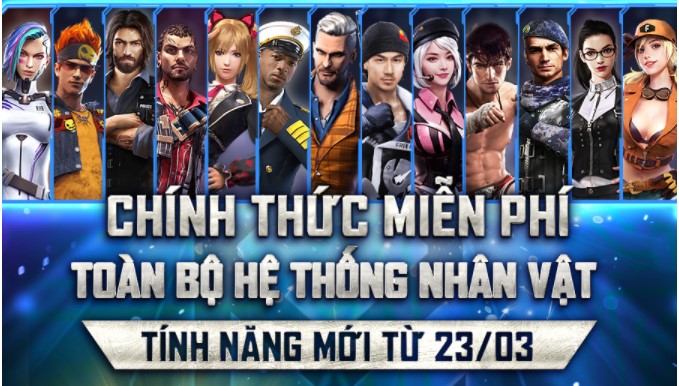 Free Fire: Tất tần tật về 'Hệ thống trải nghiệm full nhân vật'
