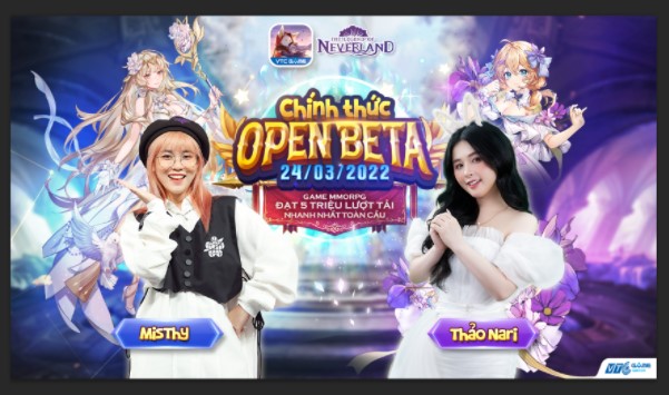 Game Open World do Misthy và Thảo Nari làm đại sứ chính thức ra mắt vào ngày 24/03/2022: Bộ cài siêu nhẹ, tự do chuyển đổi class, nhiệm vụ 'Never-end'