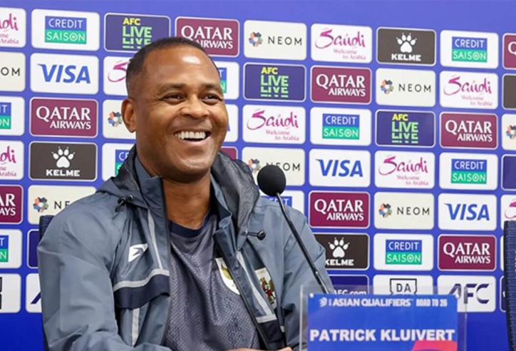 HLV Kluivert: 'Indonesia làm hết khả năng để thắng Nhật Bản'
