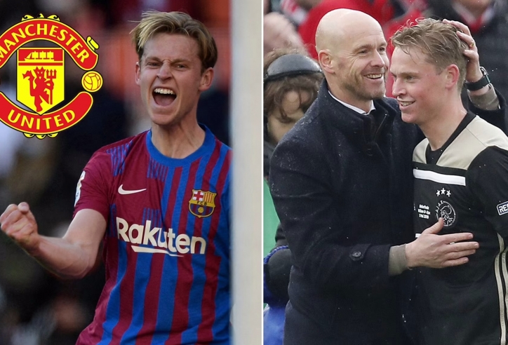 Viễn cảnh nào cho hàng tiền vệ MU khi mua xong Frenkie de Jong