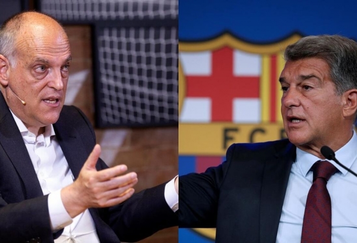 Chủ tịch La Liga tuyên bố sốc về Laporta, gây chiến với Barcelona