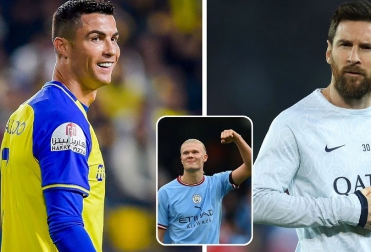 Haaland gây sốc với phát biểu về Ronaldo và Messi