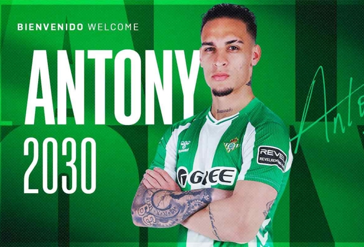 Chính thức: Antony thành công gia nhập Real Betis