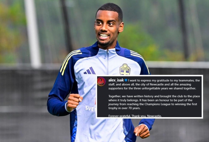 Alexander Isak phá vỡ im lặng sau thương vụ kỷ lục tới Liverpool