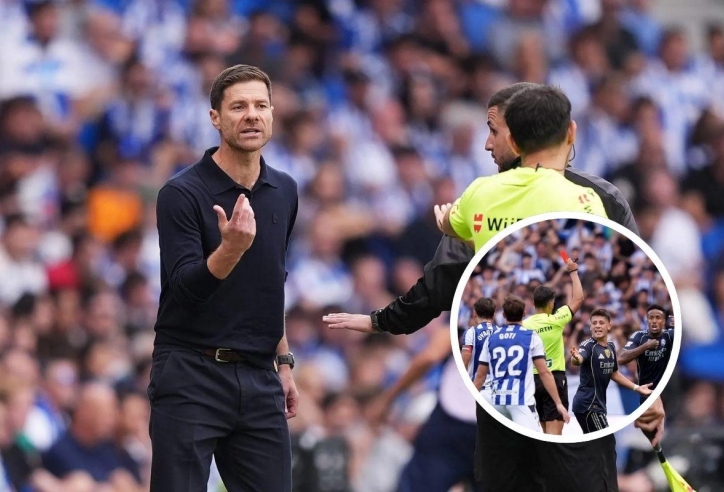 Xabi Alonso chỉ trích gay gắt quyết định thẻ đỏ của trọng tài