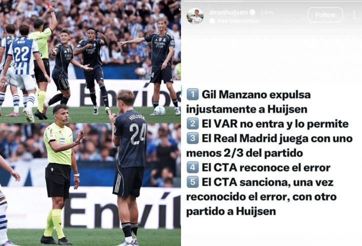 Bị treo giò oan, sao trẻ Real Madrid công kích trọng tài La Liga