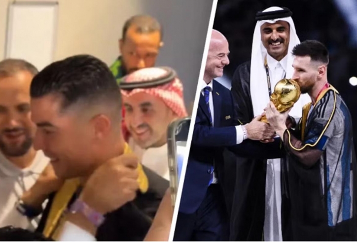 Ronaldo nhận quà đặc biệt mà Messi từng sở hữu
