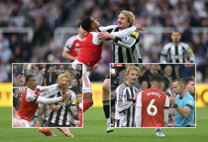 Sao Newcastle nổi giận sau cú thúc cùi chỏ khiến Arsenal hưởng lợi