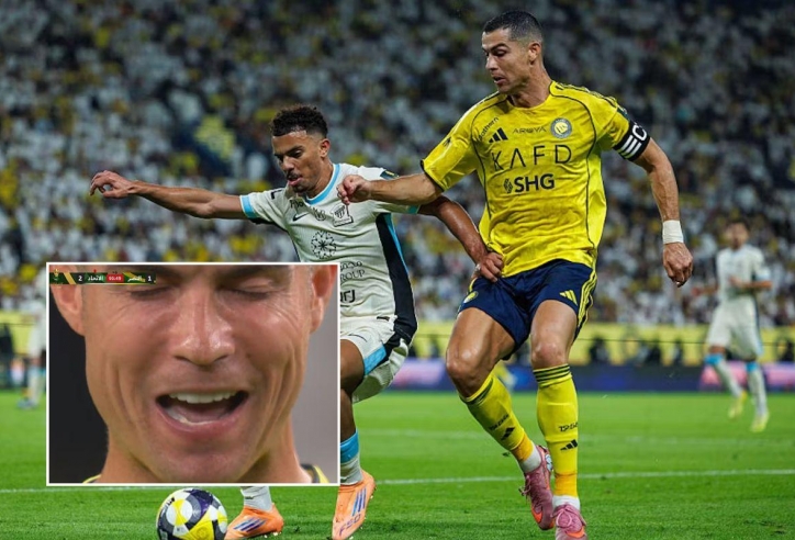 Khoảnh khắc Ronaldo tự động viên bản thân gây sốt MXH