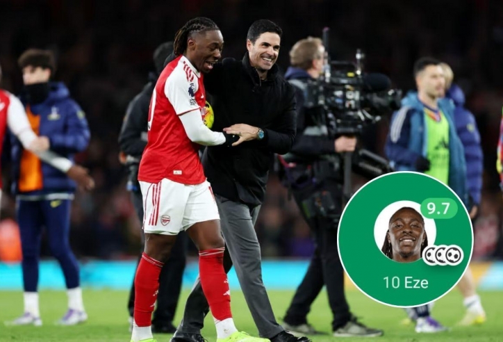 Arteta tiết lộ bước ngoặt giúp Eze lập hat-trick trước Spurs