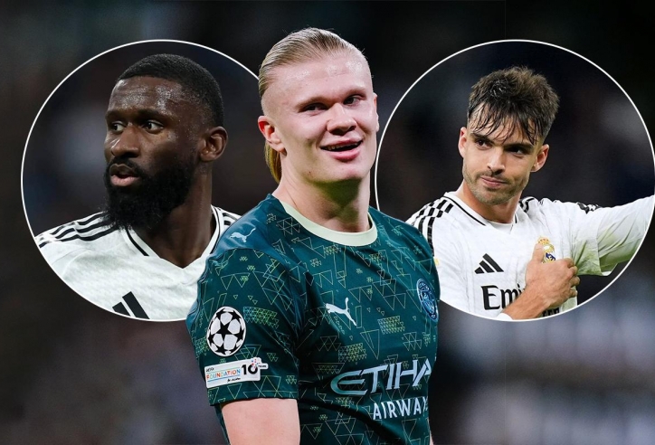 Haaland 'cà khịa' cặp trung vệ của Real Madrid