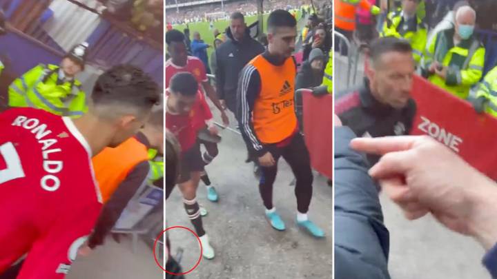 Ronaldo bị nghi đập vỡ điện thoại của fan Everton