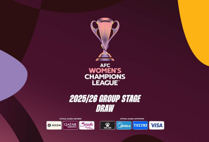 Trực tiếp bốc thăm AFC Champions League nữ 2025/26: Đại diện Việt Nam xác định đối thủ