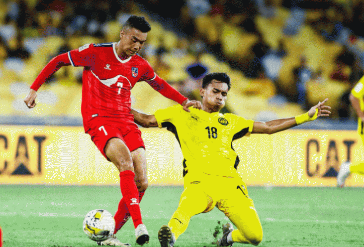 Malaysia thắng nhọc Nepal, giữ vững ngôi đầu bảng tại Asian Cup