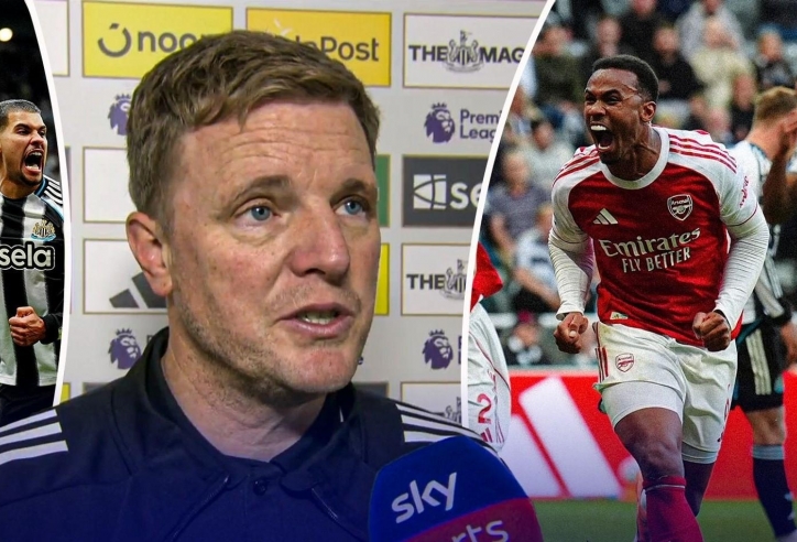 HLV Newcastle thừa nhận 'không thể chống đỡ khi Arsenal đá phạt góc'