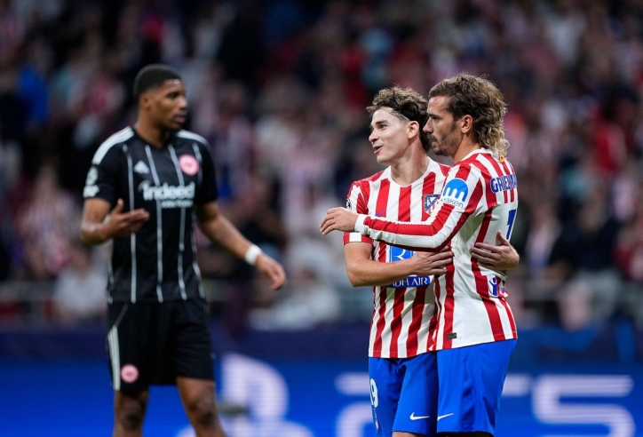 Bộ đôi Alvarez và Griezmann thăng hoa, Atletico Madrid đại thắng
