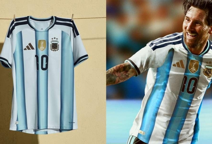 ĐKVĐ Argentina trình làng mẫu áo 'ghi dấu Messi' tại World Cup 2026
